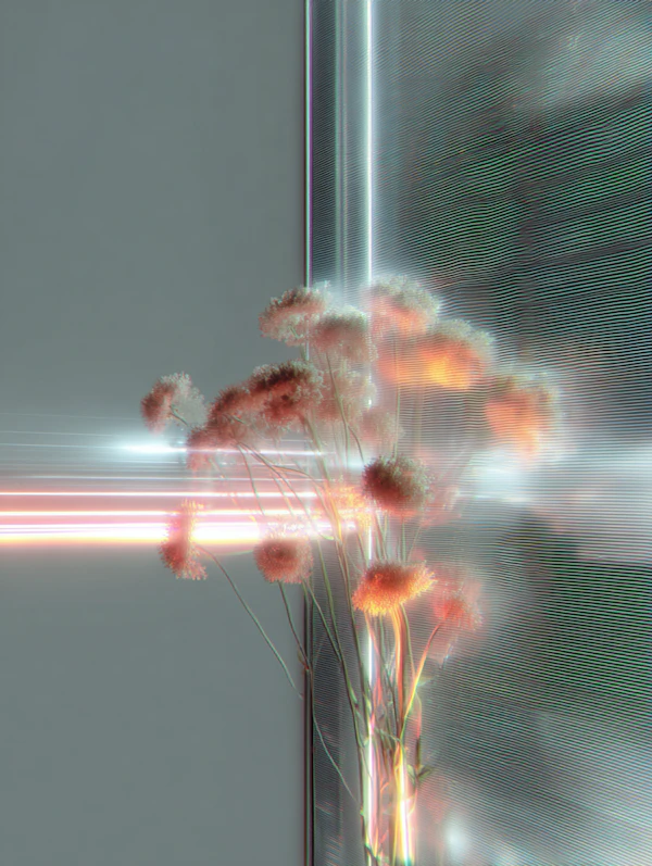 Futuristic Floral Harmony