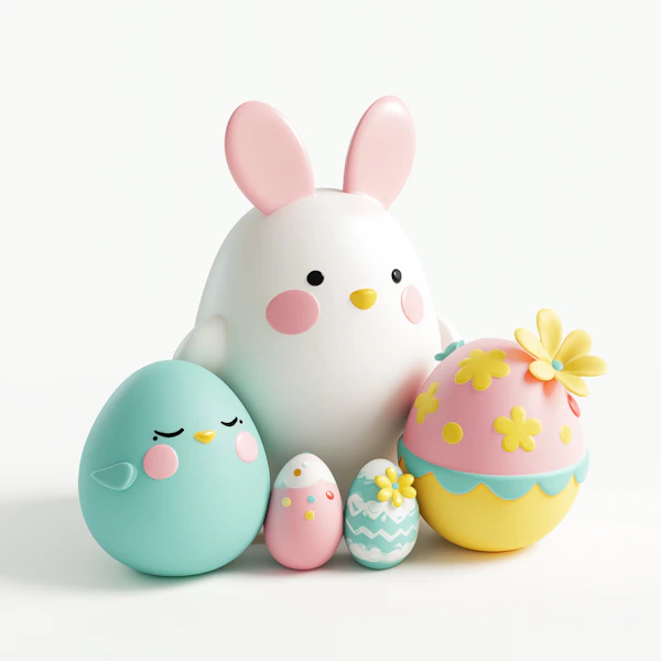 Easter 3D Illustration
