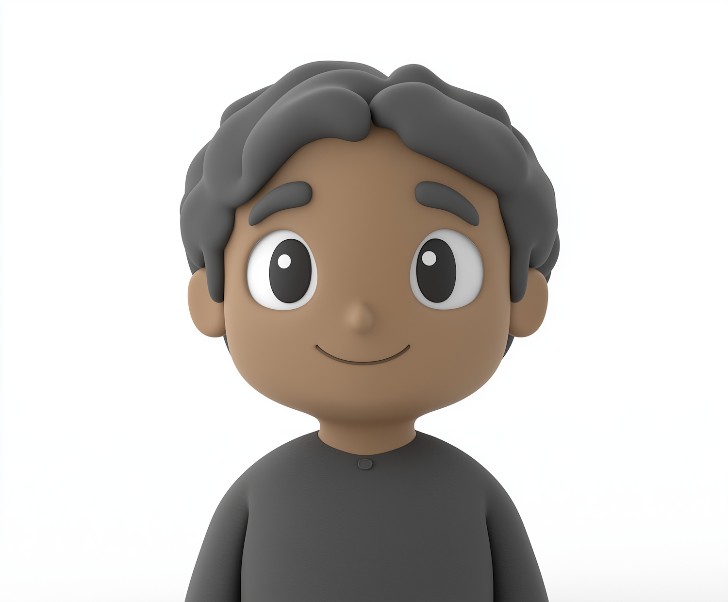 Cheerful 3D Modeled Boy