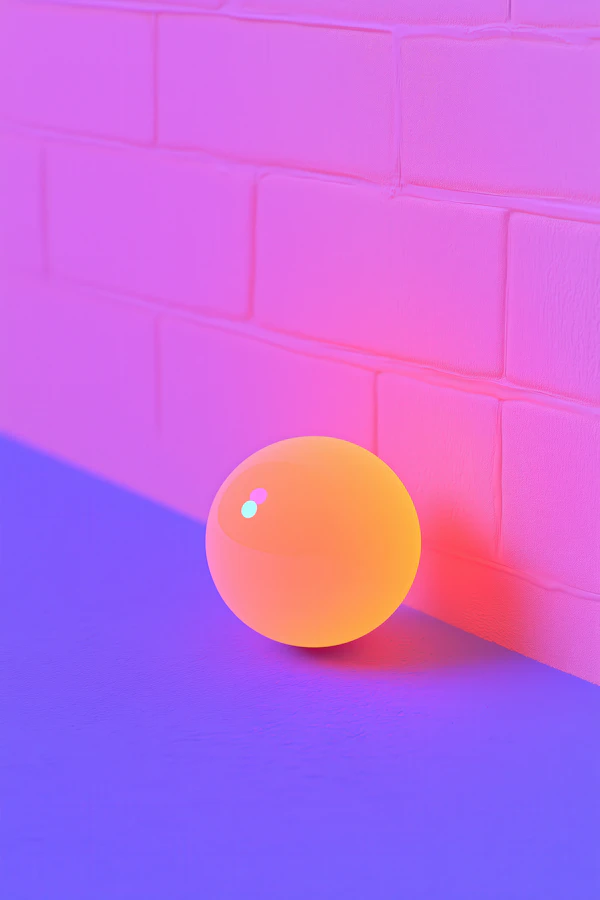 Glowing Orange Sphere