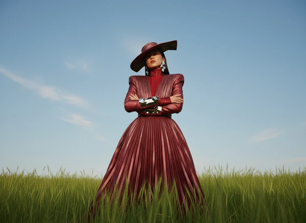 Elegant Field Portrait