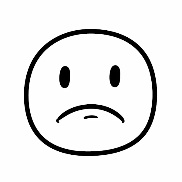 Sad Face Illustration