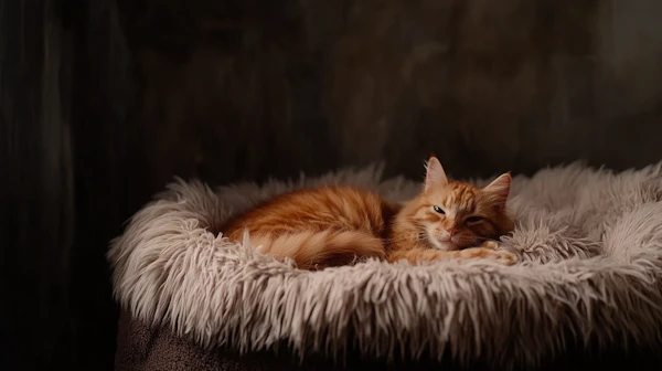 Relaxing Ginger Cat