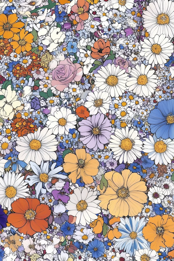 Vibrant Floral Illustration