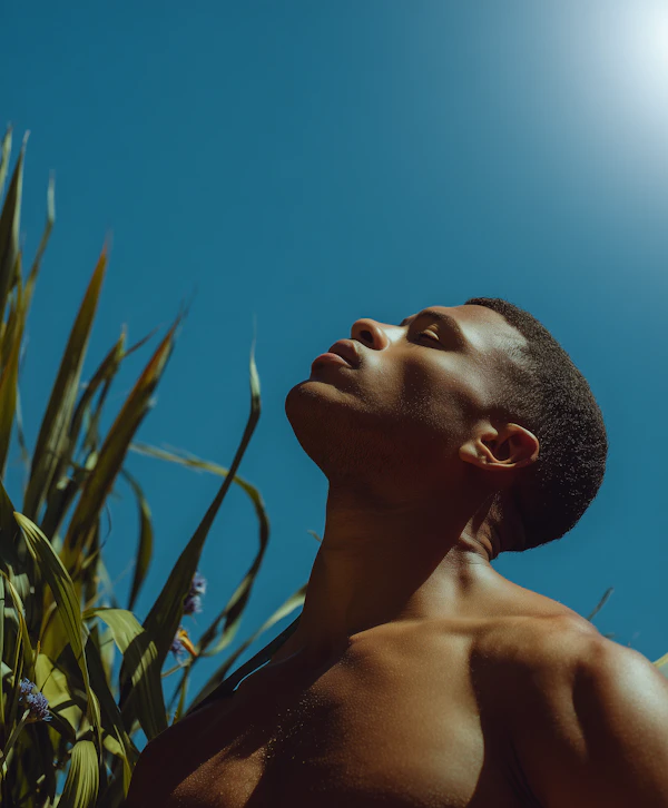 Serene Outdoor Portrait