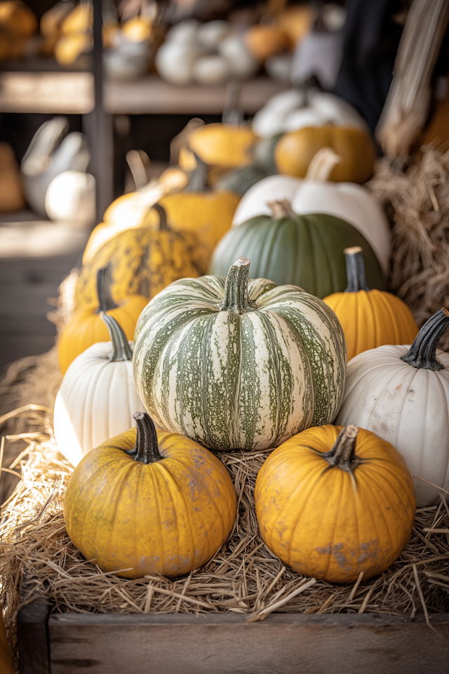 Pumpkin Harvest Display