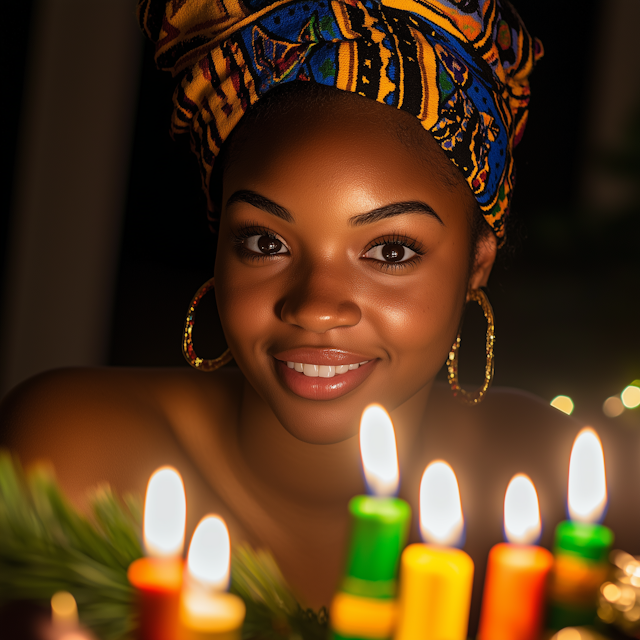 Candlelit Portrait of a Woman