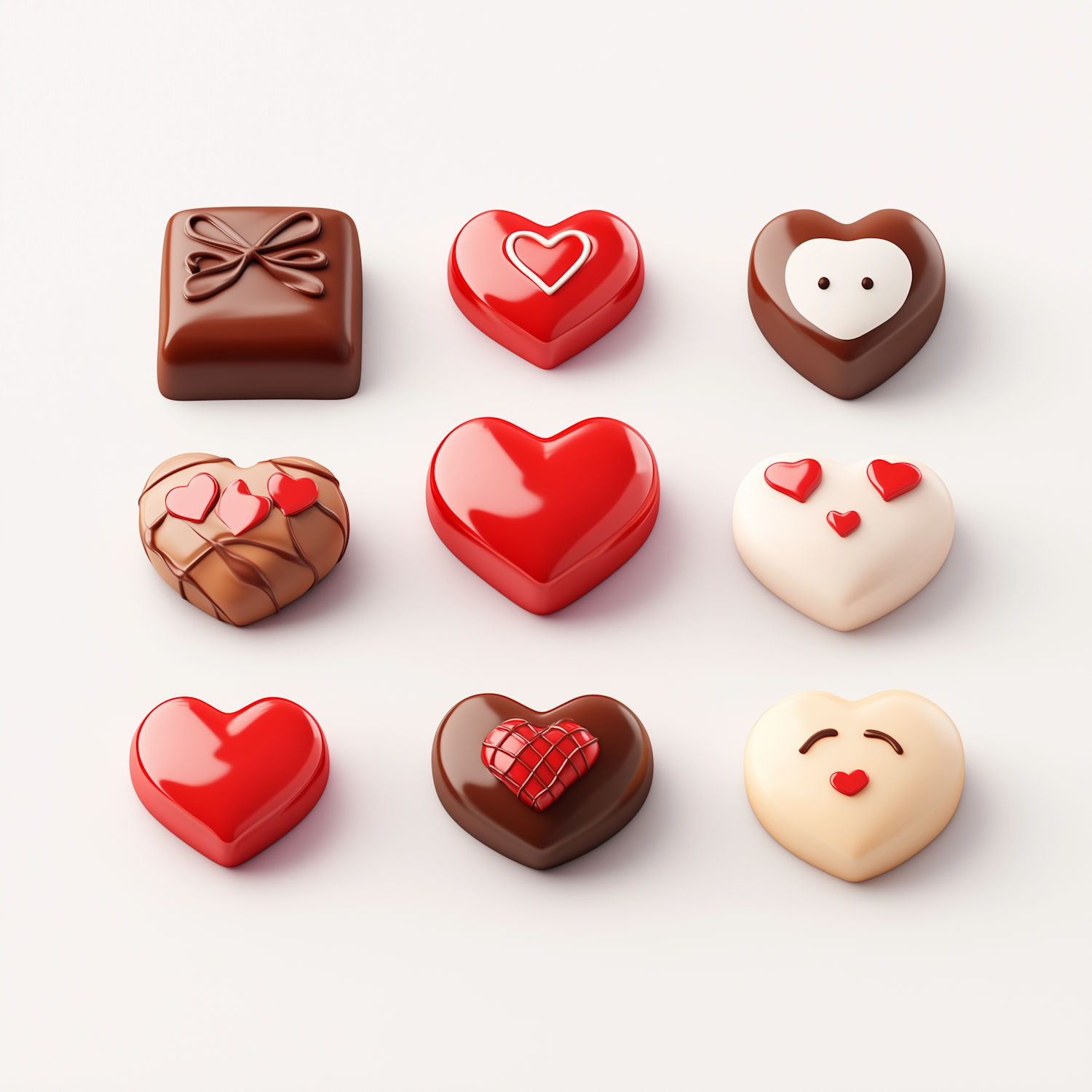 Heart-Shaped Chocolates Collection