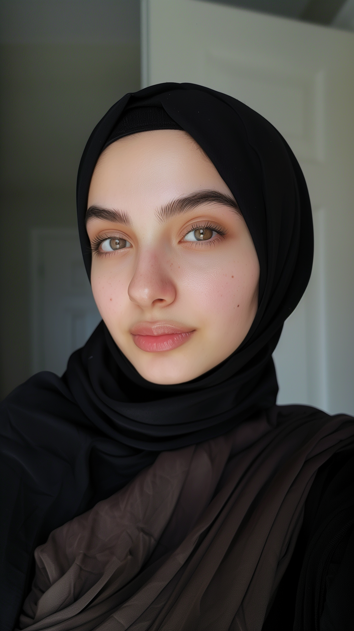 Serene Portrait of a Young Woman in a Hijab