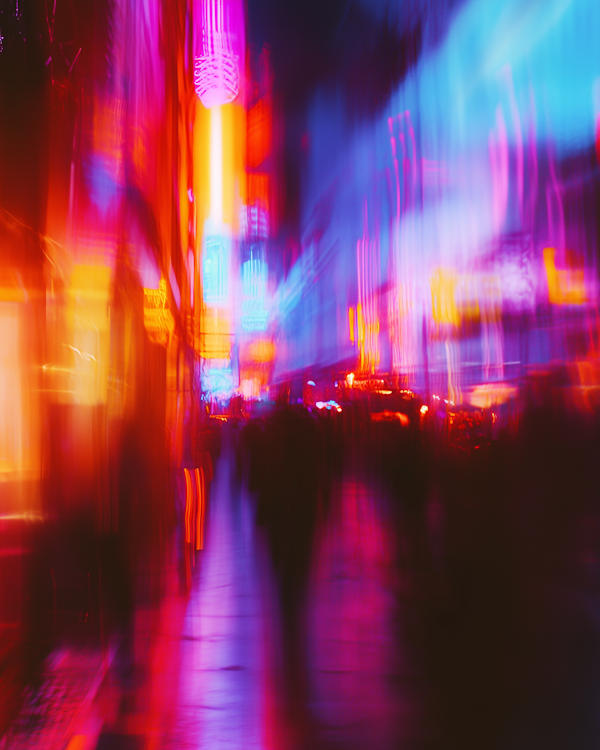 Vibrant Cityscape at Night