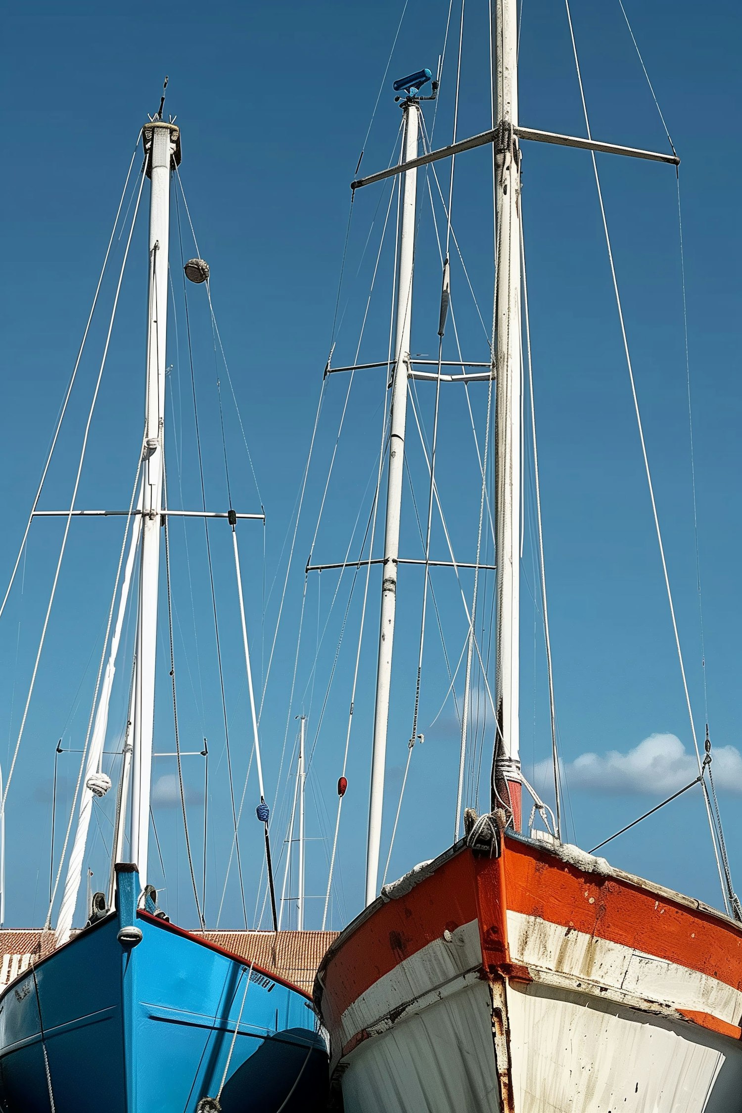 Two Sailboats in Daylight