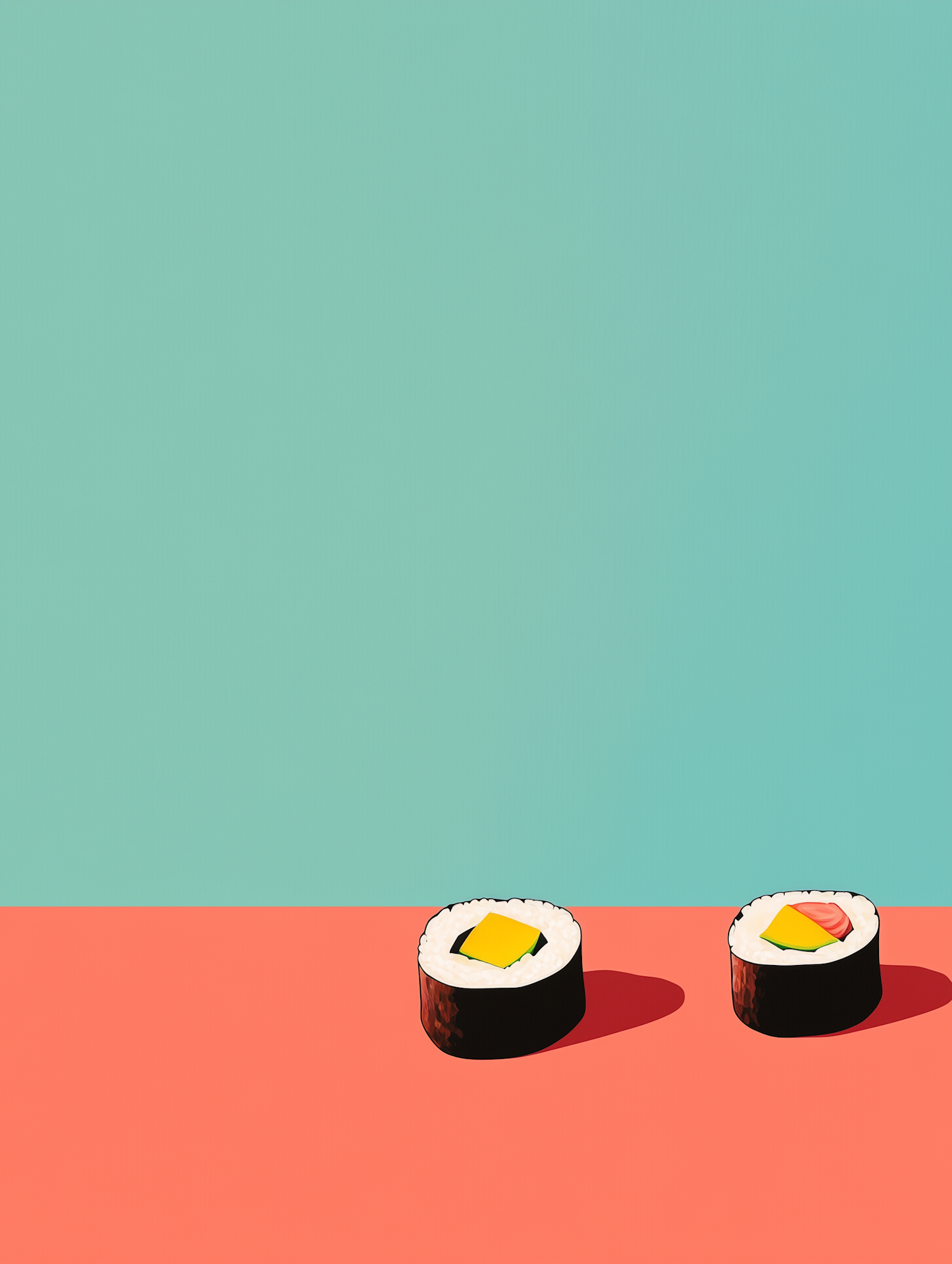 Modern Aesthetic Sushi Art