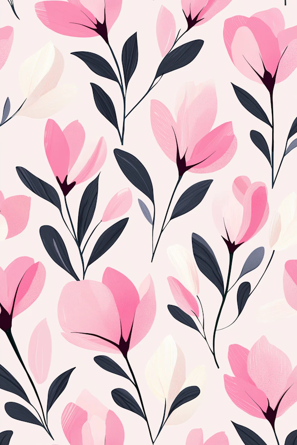 Stylized Magnolia Pattern