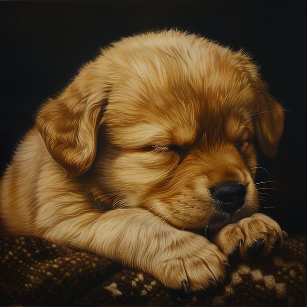 Serene Golden Retriever Puppy