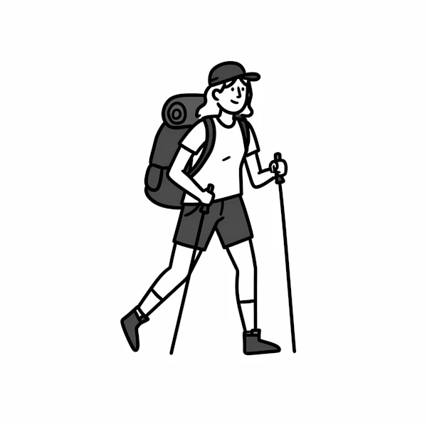 Hiker Illustration