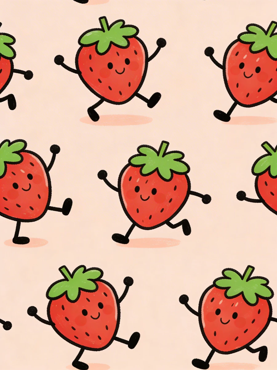 Cheerful Strawberry Pattern