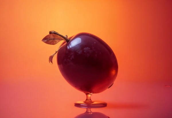 Glossy Red Apple