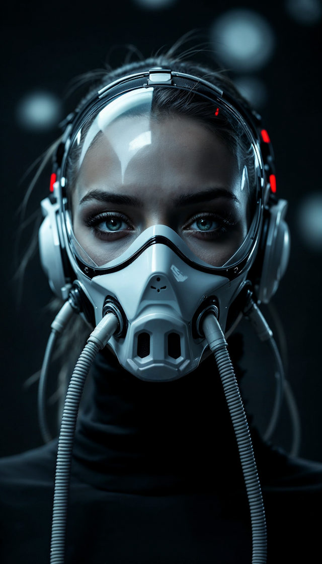 Futuristic Mask Portrait