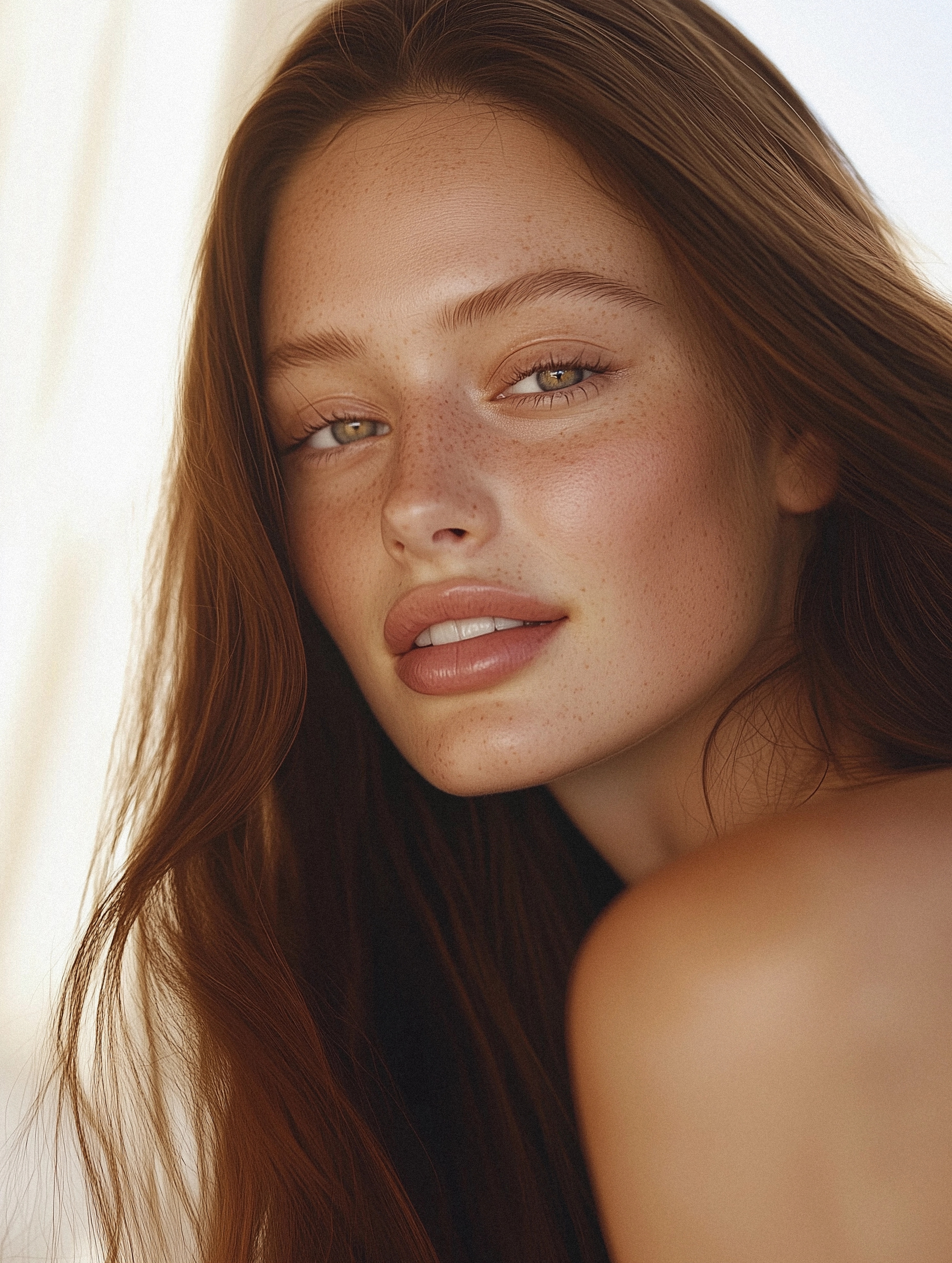 Portrait of a Woman with Auburn Hair