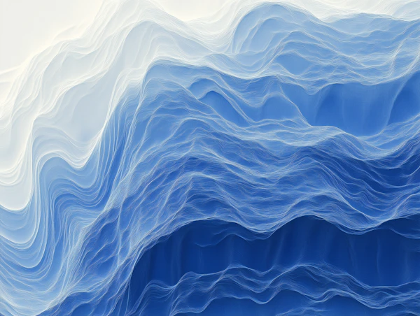 Abstract Blue Waves