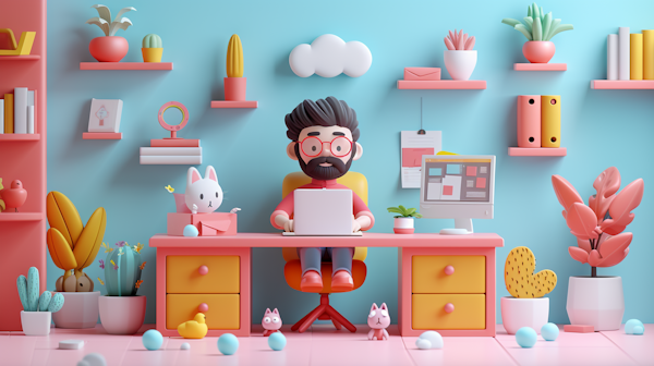 Creative Whiz with Playful Workspace