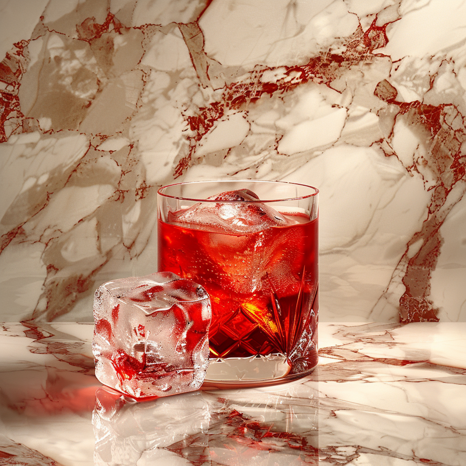 Elegant Cocktail on Marble