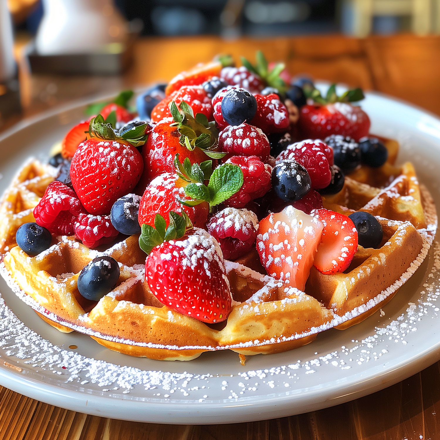 Berry-Topped Waffles