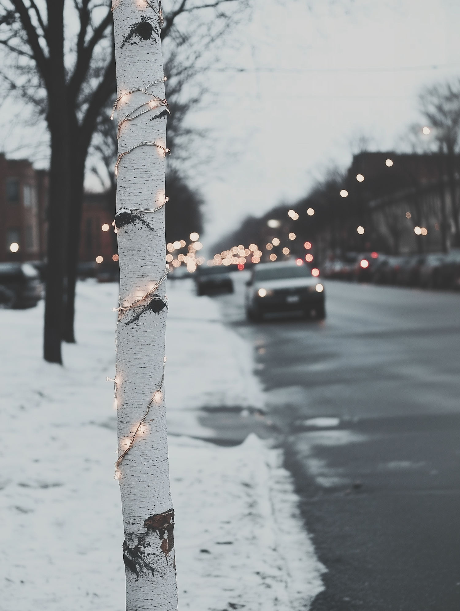 Birch Tree in Winter