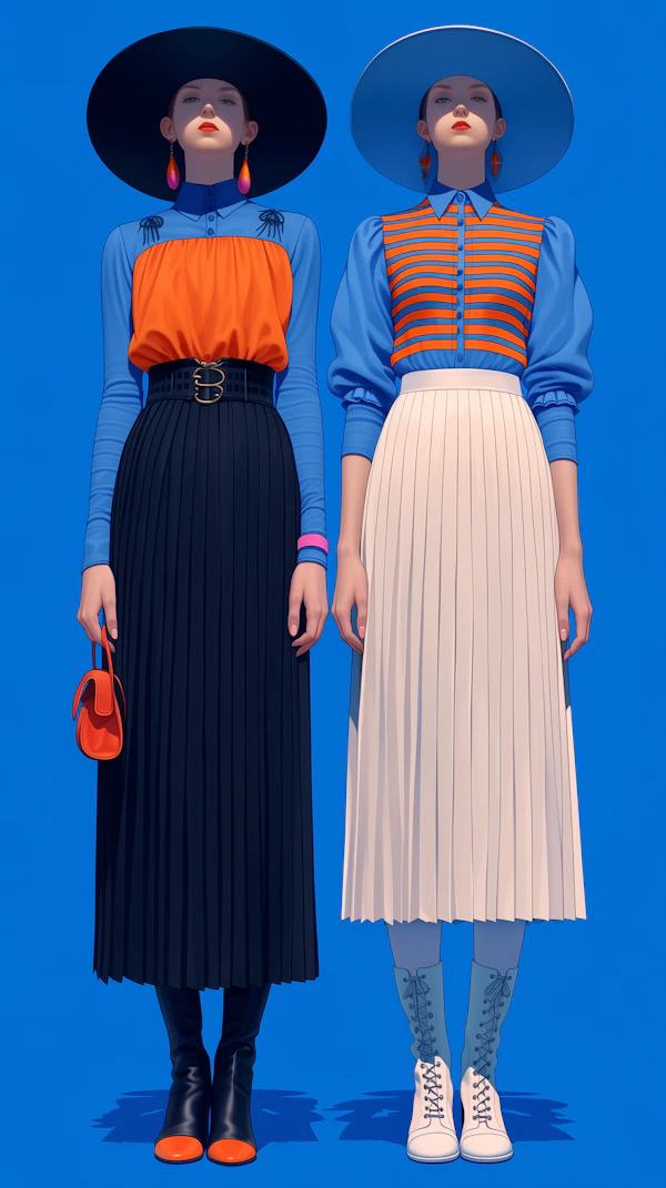 Colorful Duo Portrait
