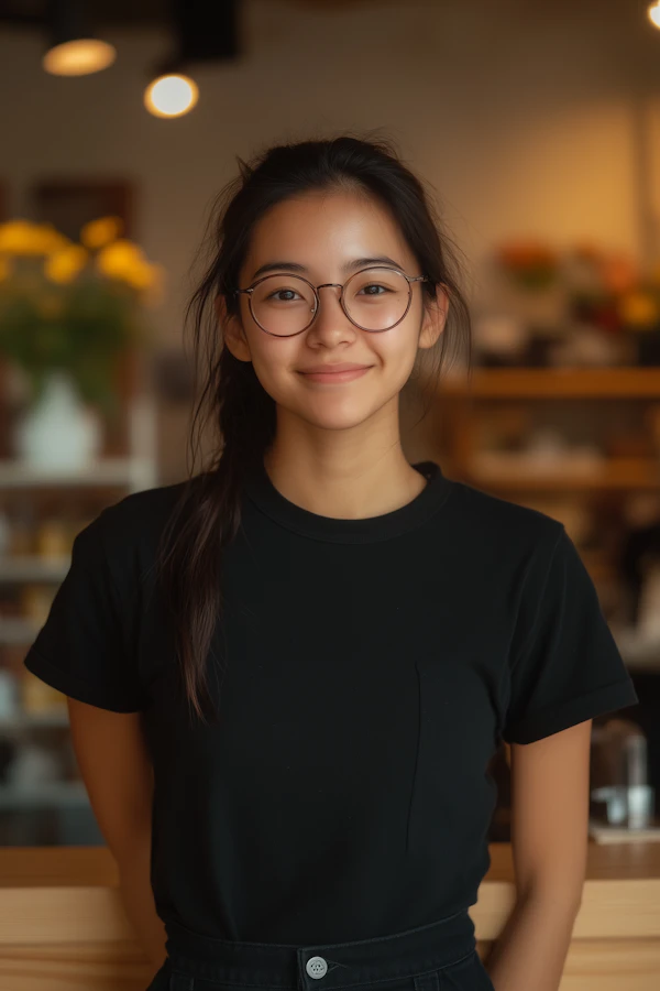 Portrait of a Smiling Woman