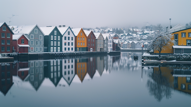 Winter Reflections on Riverside