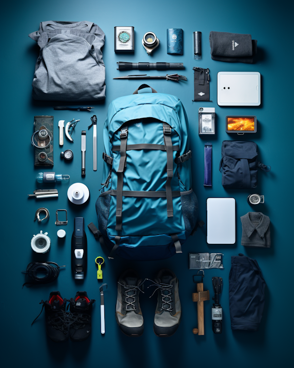 Ultimate Adventure Travel Gear Layout