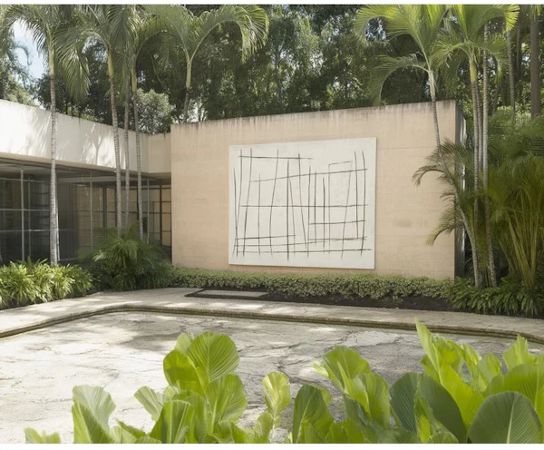 Modern Courtyard Scene