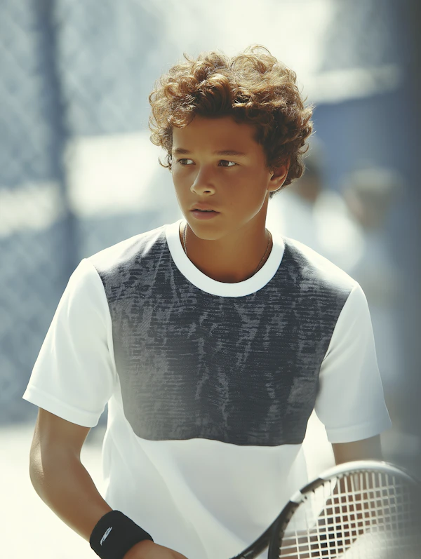 Tennis Player Focused