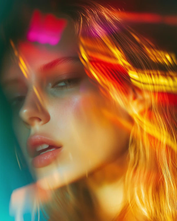 Vibrant Portrait Close-up
