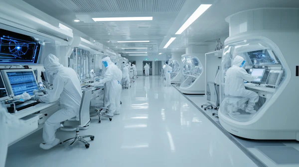 High-Tech Laboratory Environment