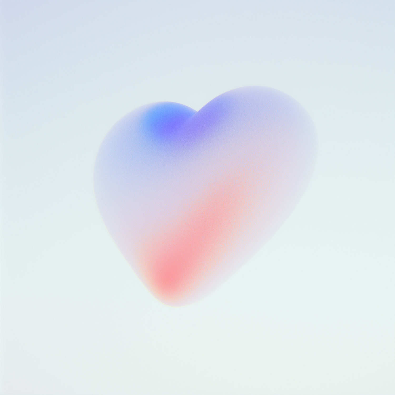 Floating Heart with Gradient Colors