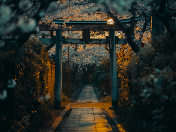 Serenity at the Sakura Gate