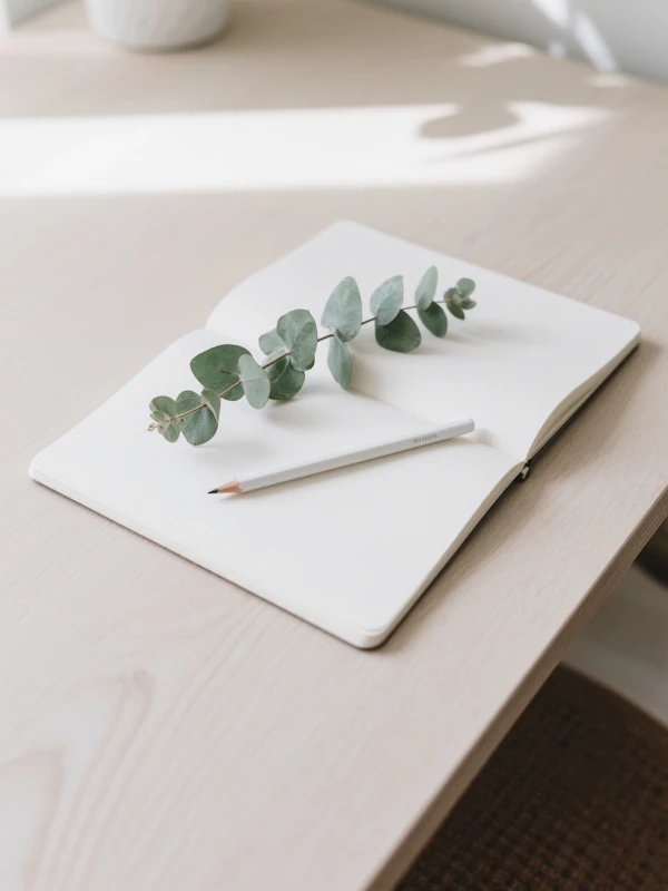 Minimalist Desk Scene