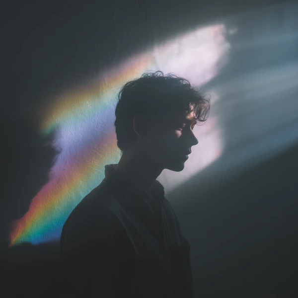 Rainbow Silhouette Portrait