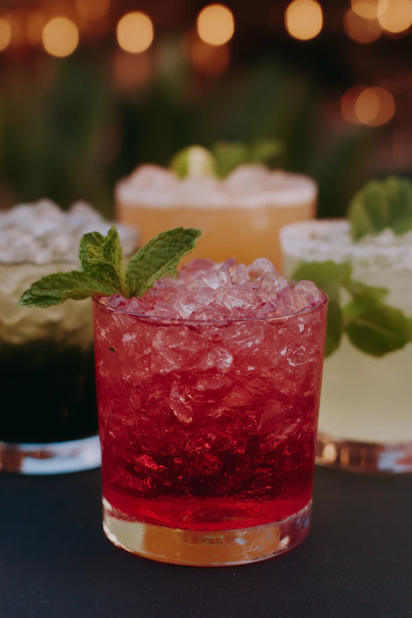 Colorful Cocktails Display