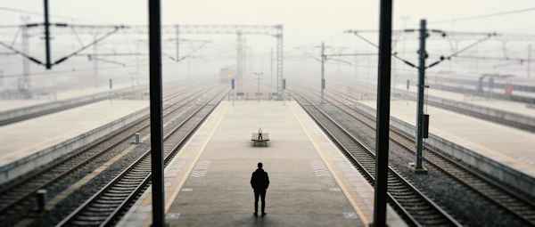 Foggy Train Platform