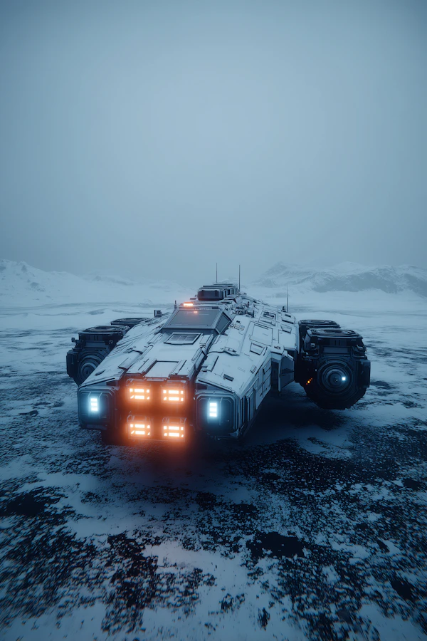 Futuristic Snow Vehicle