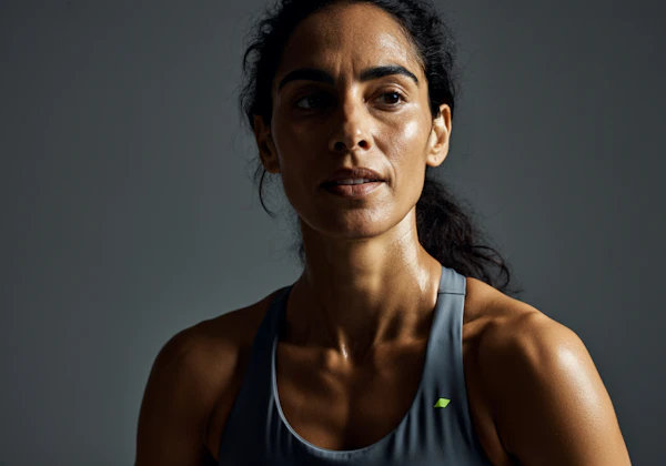 Focused Athlete Portrait