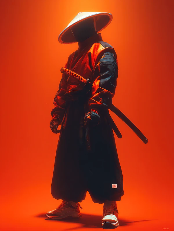 Mysterious Samurai Portrait