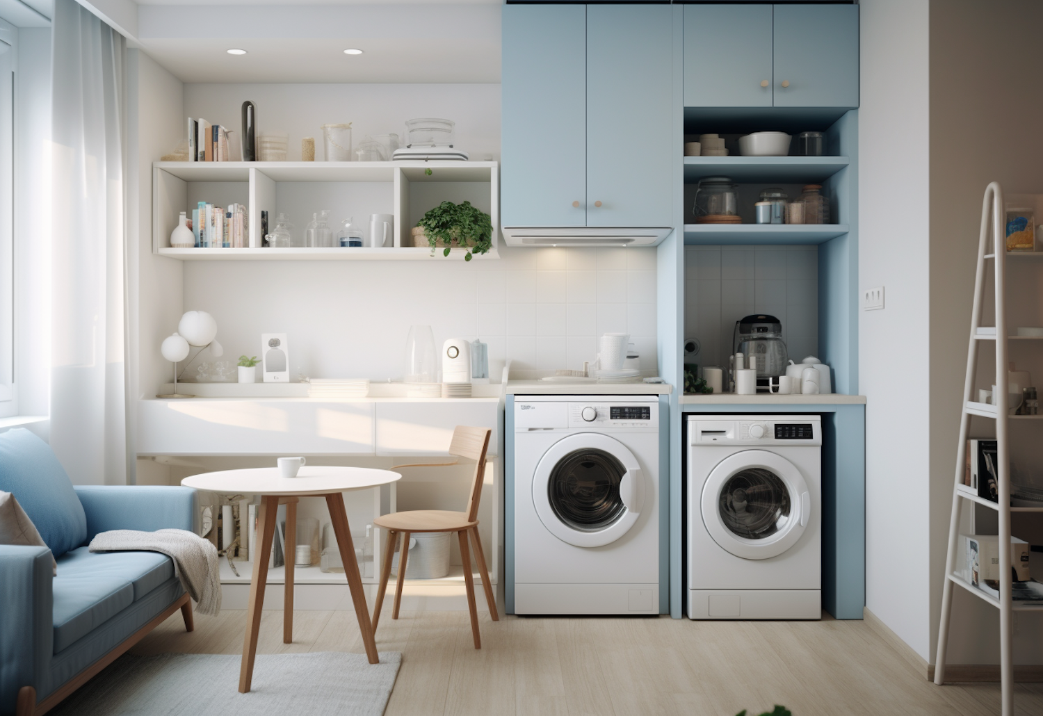 Serene Integrated Kitchen & Laundry Nook