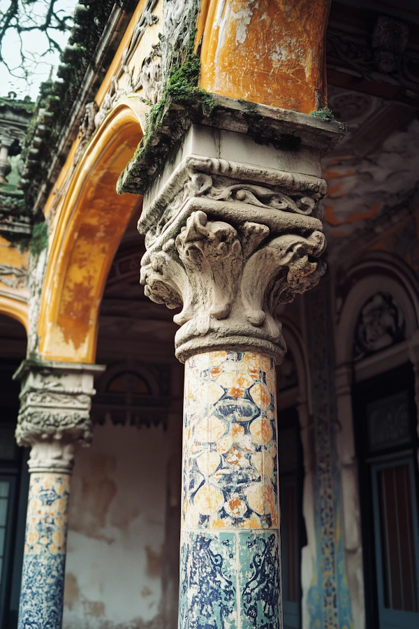 Intricate Architectural Column