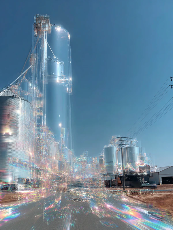 Prismatic Industrial Scene