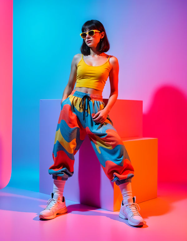 Colorful Studio Portrait