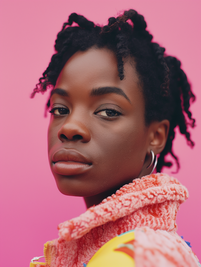 Portrait of a Young African Woman